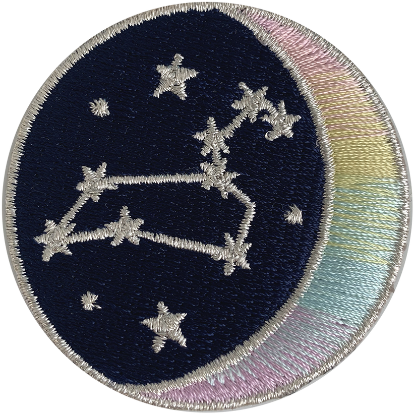 Embroidered Constellation Patch PNG Image