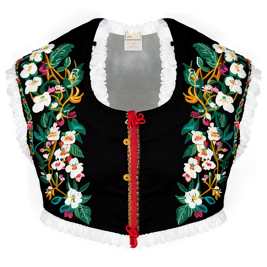 Embroidered Crop Top Png 20 PNG Image