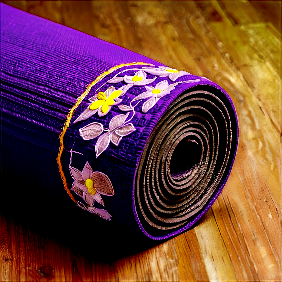 Embroidered Edge Yoga Mat Png Pid PNG Image