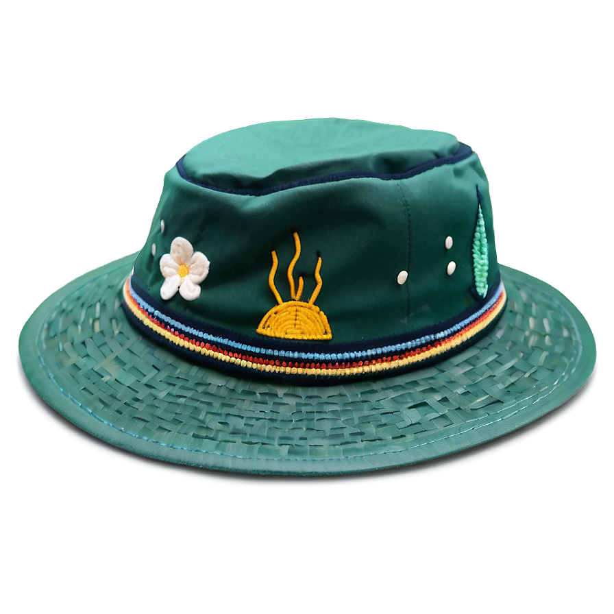 Embroidered Fishing Hat Png 06212024 PNG Image