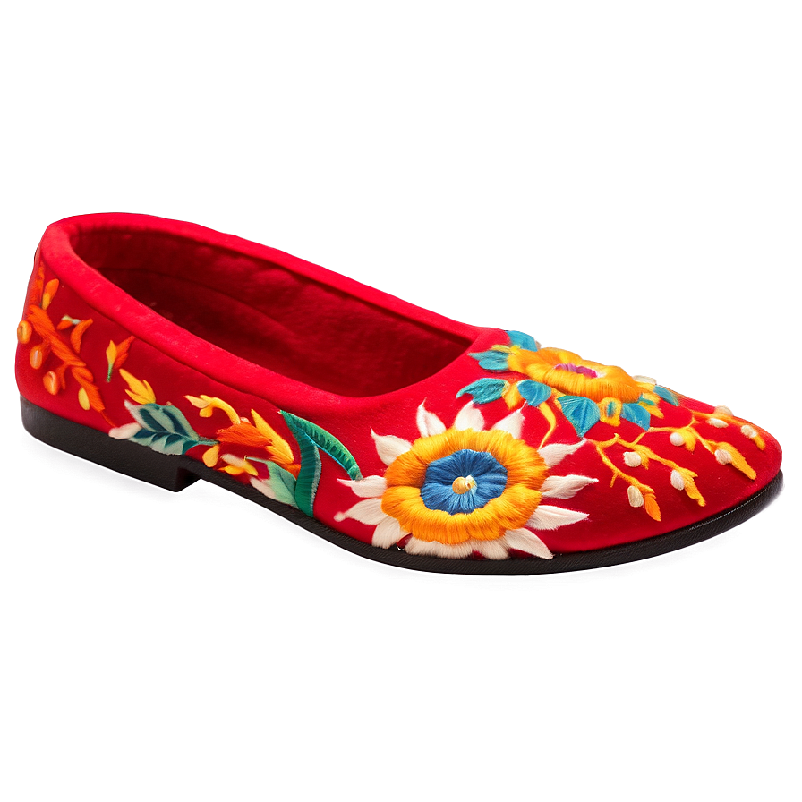 Embroidered Slippers Png 06202024 PNG Image