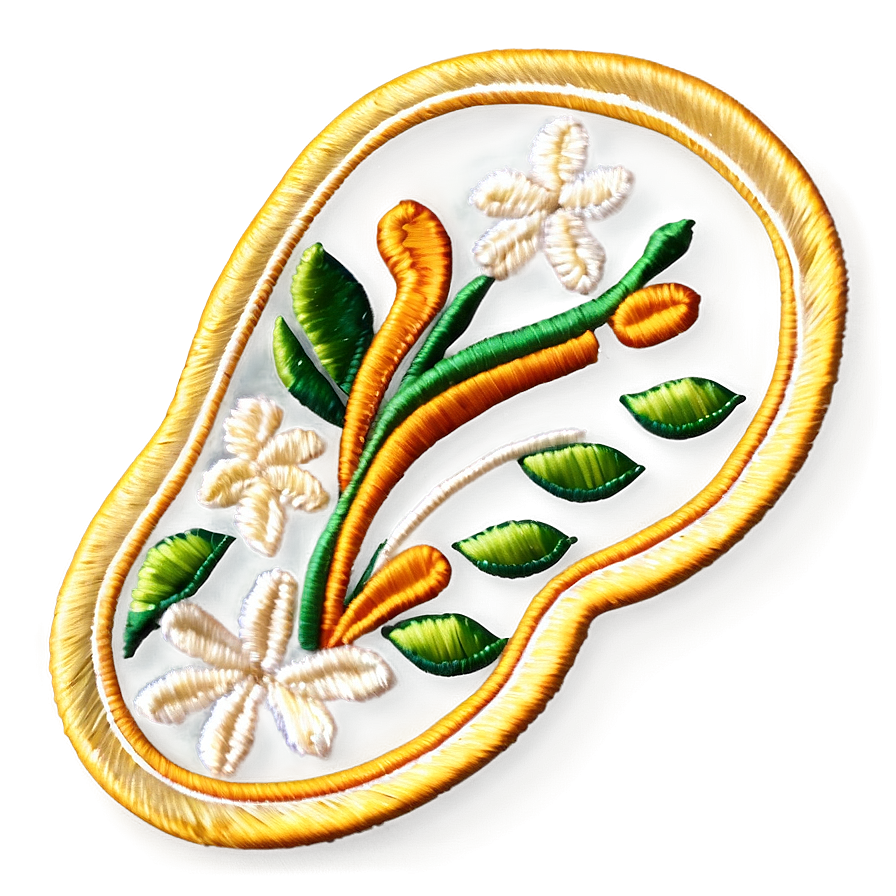 Embroidery Applique Png Dei PNG Image