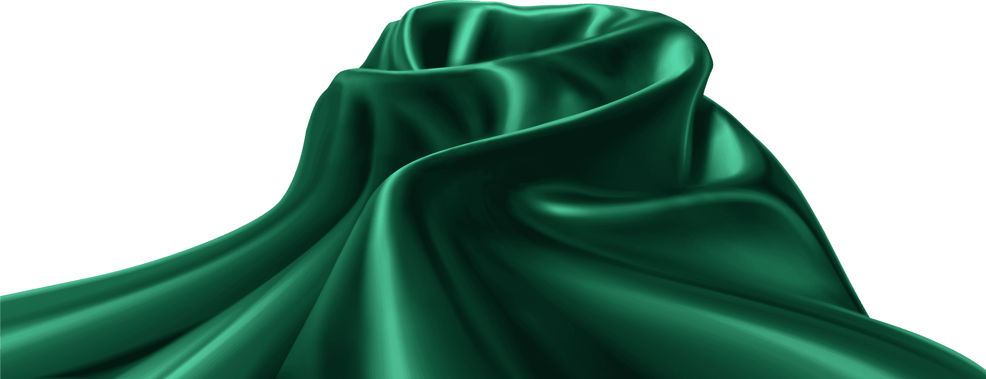 Emerald Satin Texture PNG Image