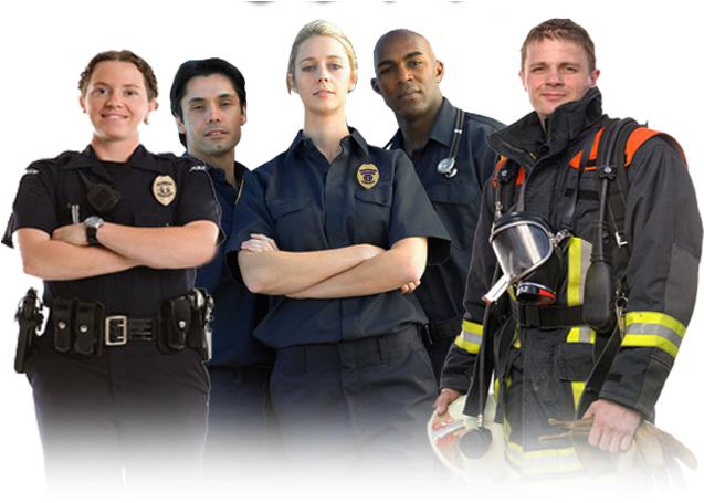 Emergency_ Services_ Team_ Pose PNG Image