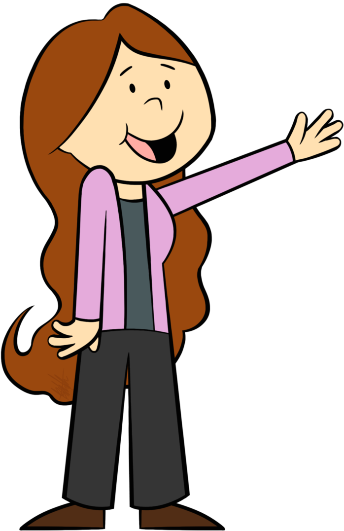 Emily Elizabeth Waving Cartoon PNG Image