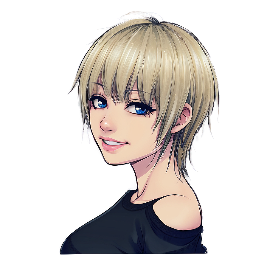 Emo Blonde Hair Png Lxg PNG Image