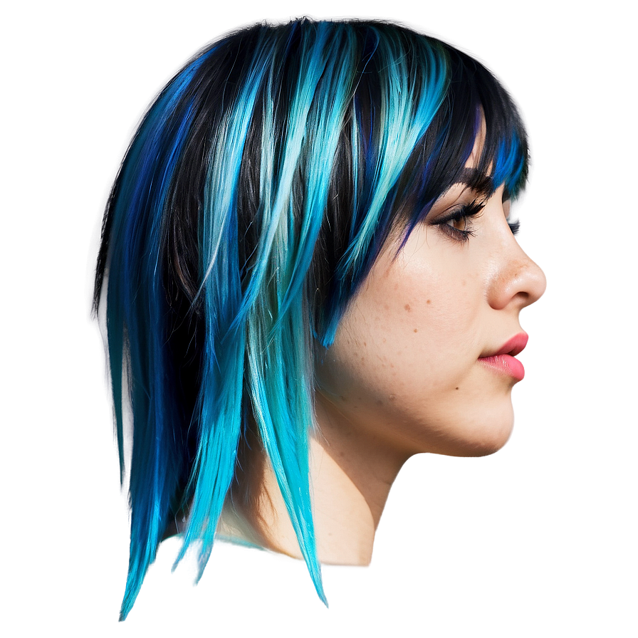 Emo Hair Undercut Style Png Xoo52 PNG Image