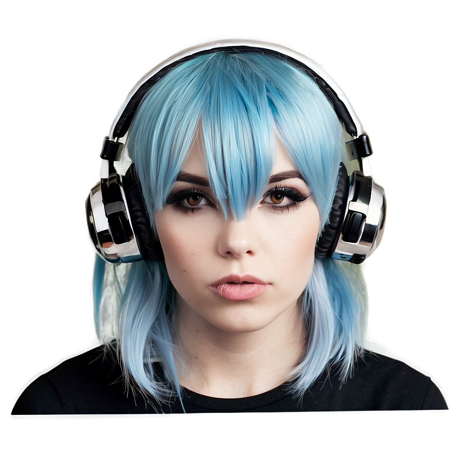 Emo Hair With Earmuffs Png 05252024 PNG Image