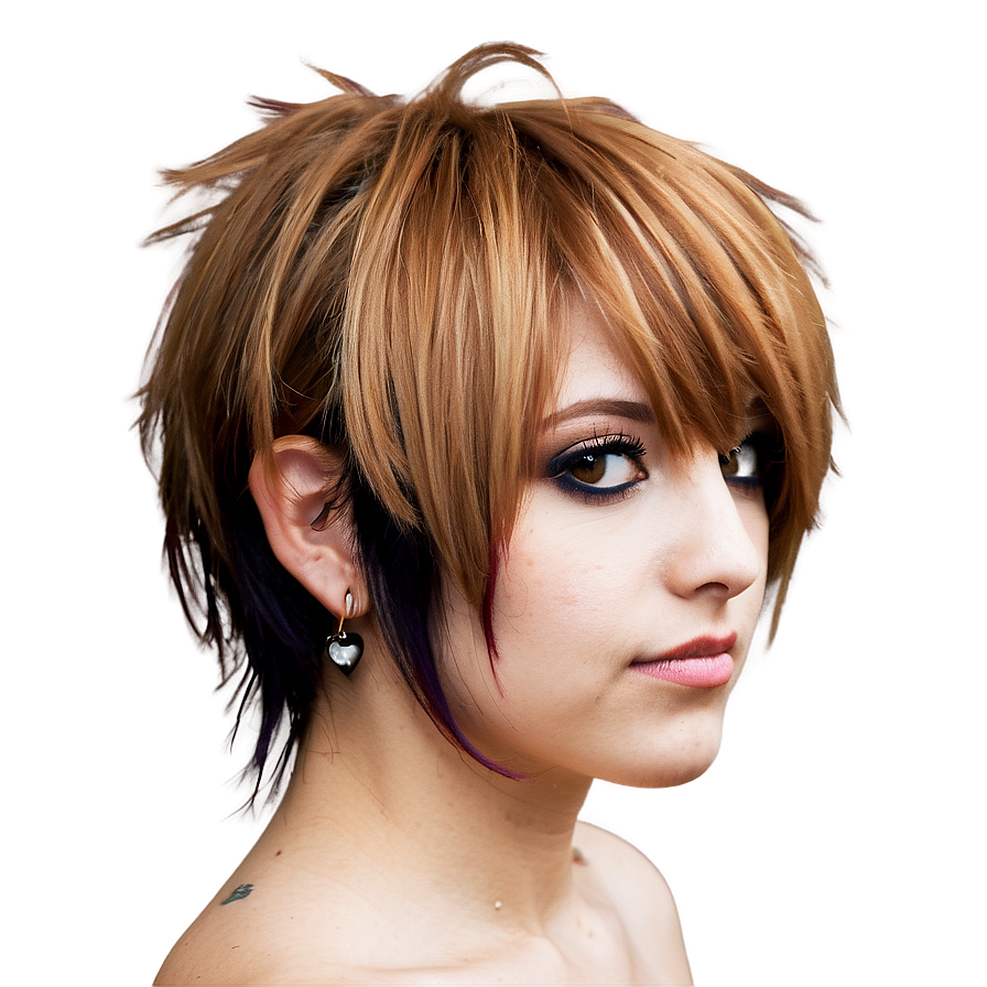 Emo Hair With Piercings Png Lsx PNG Image