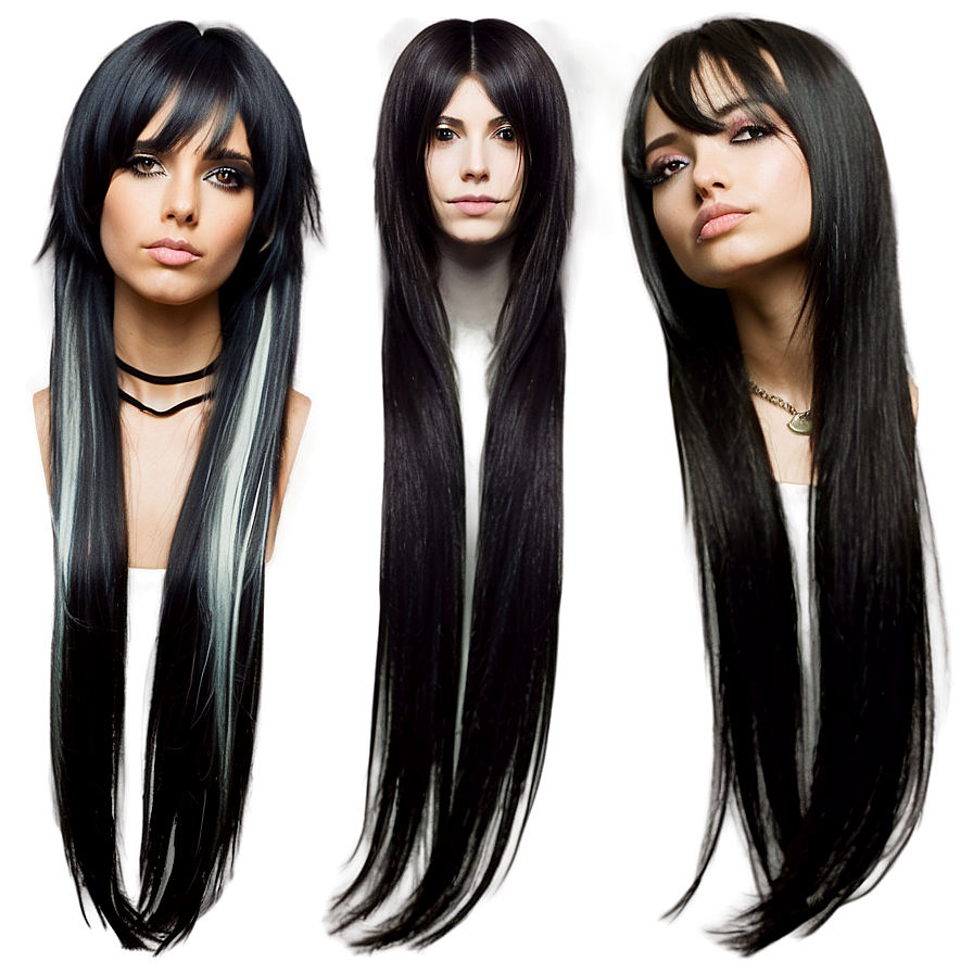 Emo Hair With Streaks Png 05252024 PNG Image