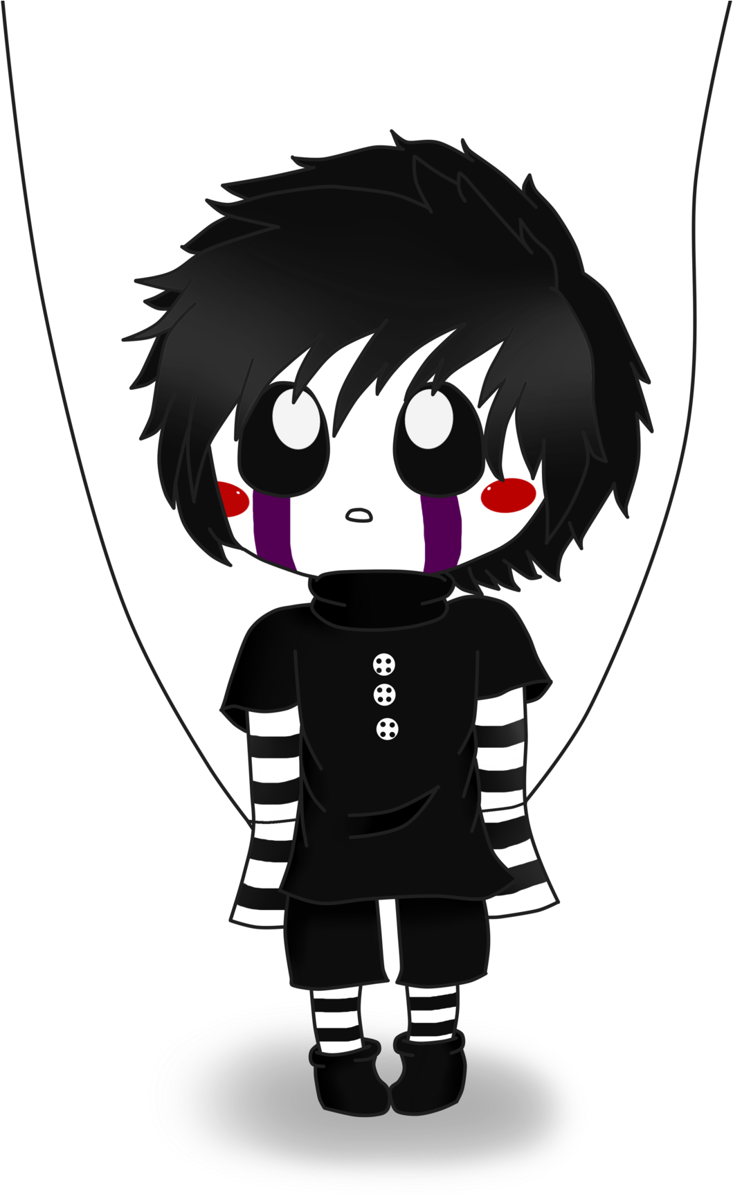 Emo Style Animated Puppet PNG Image