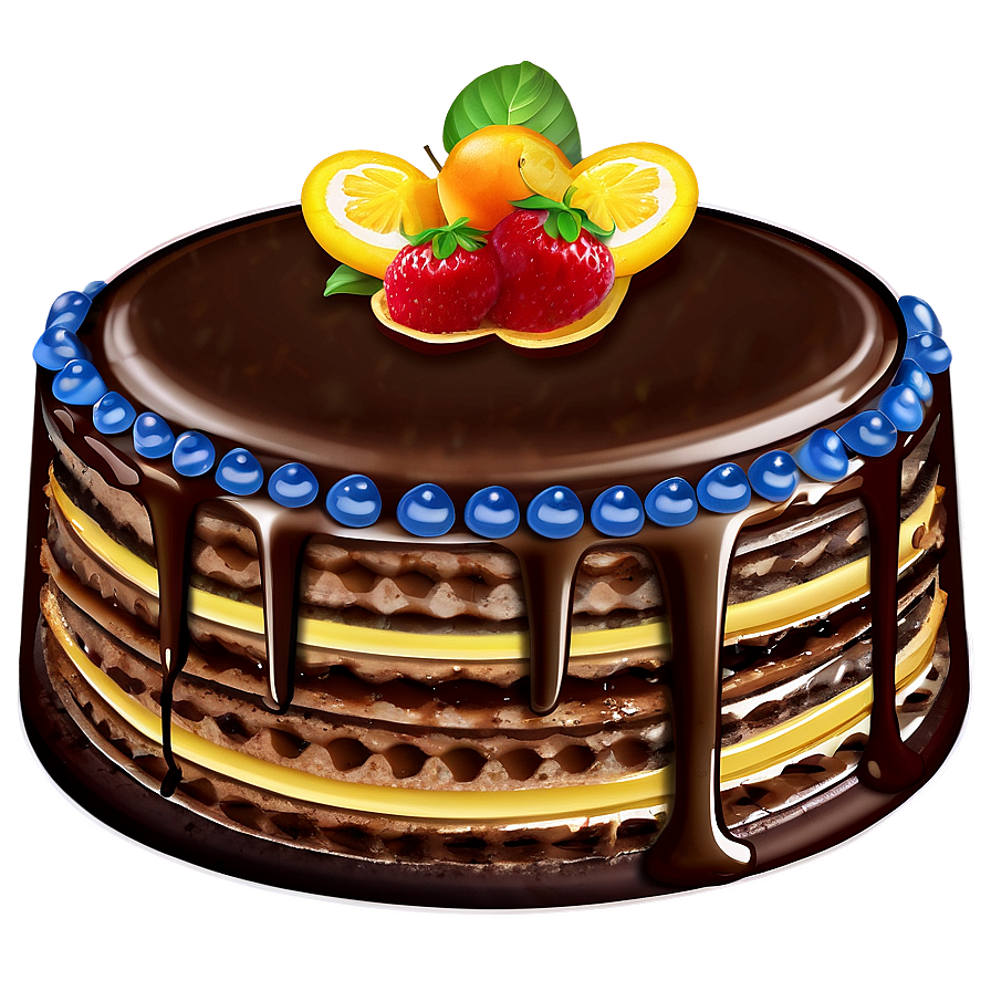 Emoji Chocolate Cake Png 06262024 PNG Image