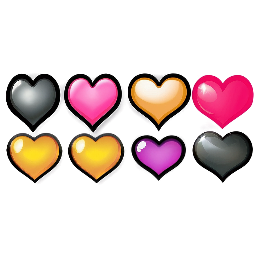 Emoji Hearts For Couples Png 93 PNG Image