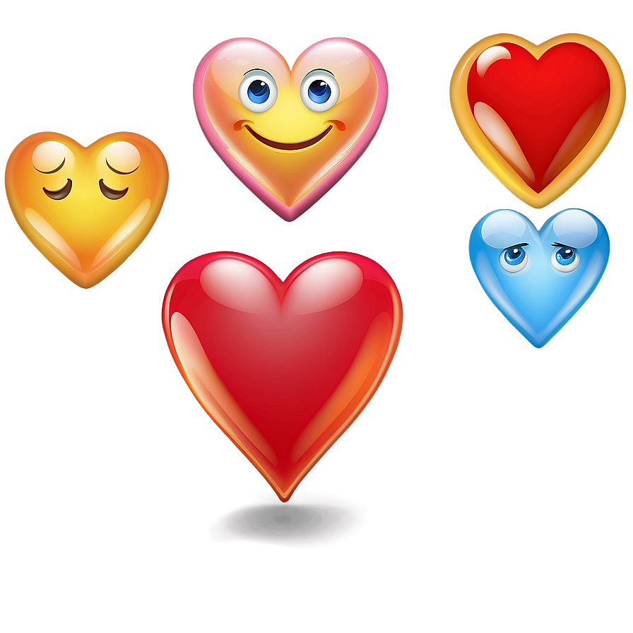 Emoji Hearts In Love Png Xfb24 PNG Image