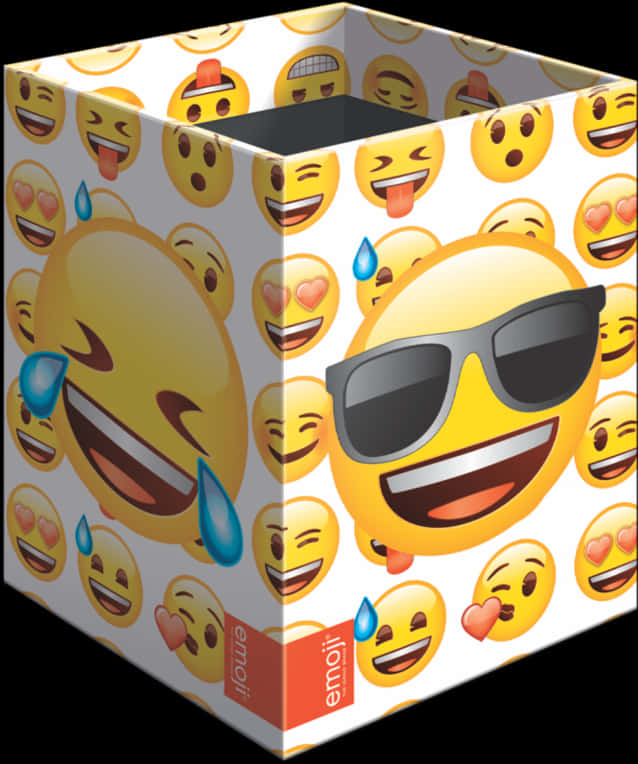 Emoji Printed Box Design PNG Image