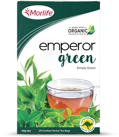 Emperor Green Organic Tea Product Packaging PNG Image