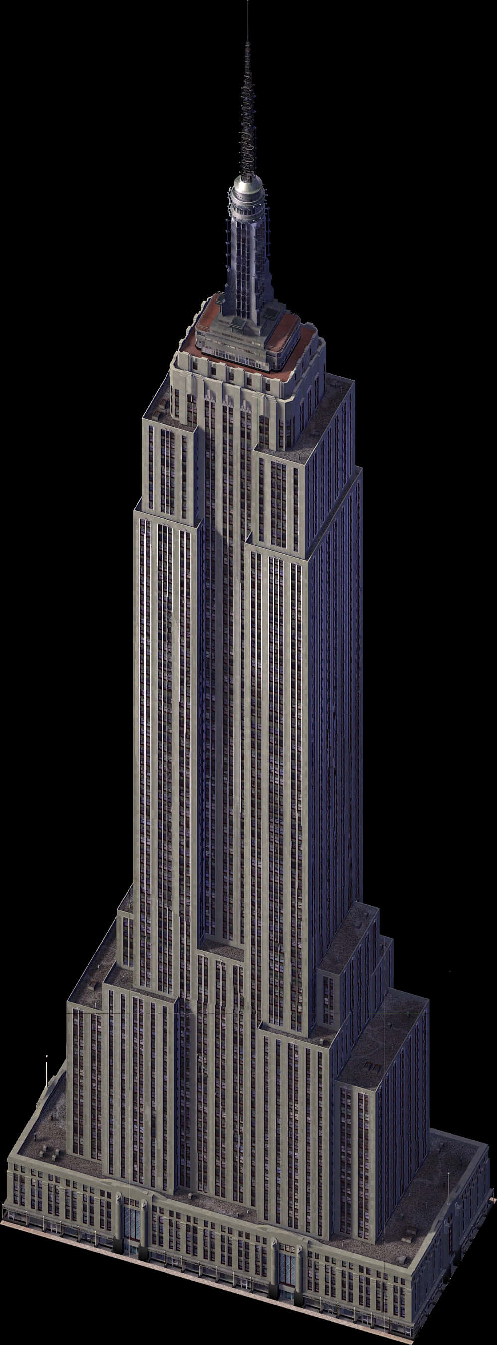 Empire_ State_ Building_ Night_ View PNG Image