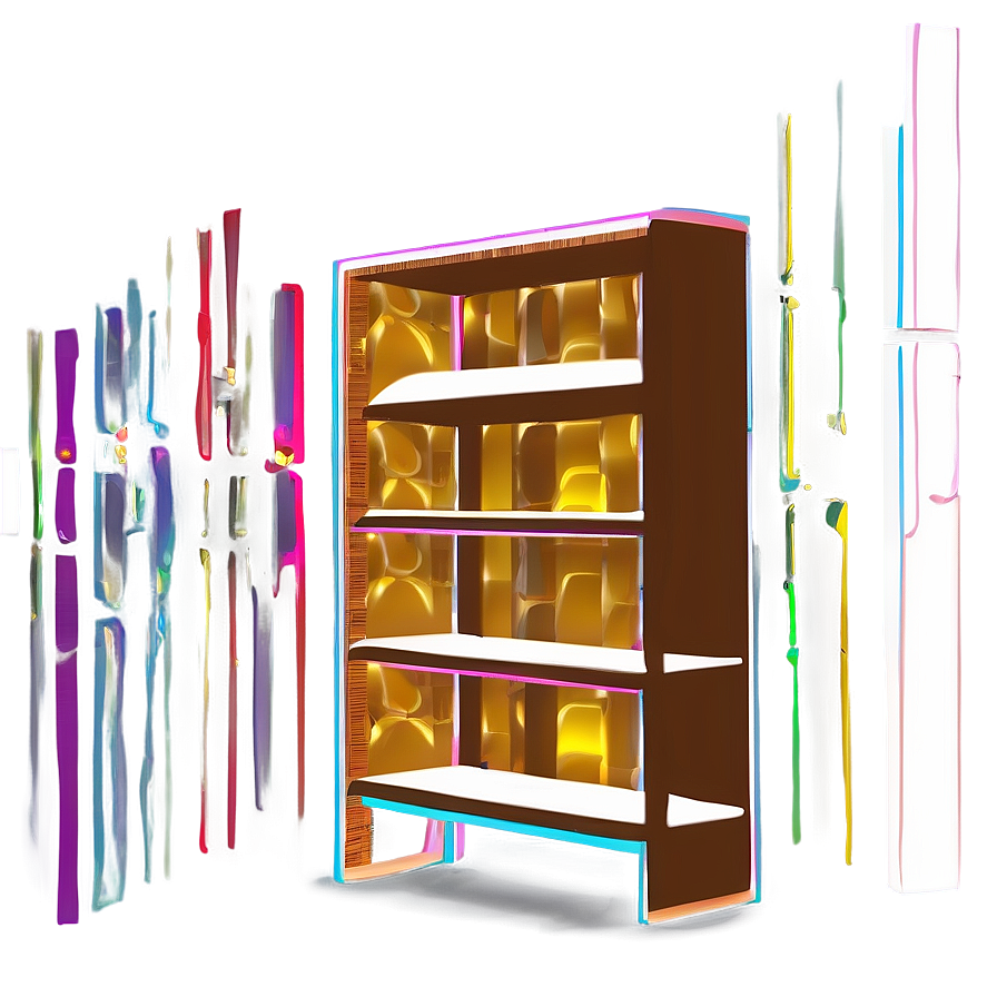 Empty Bookshelf Outline Png Yqm PNG Image