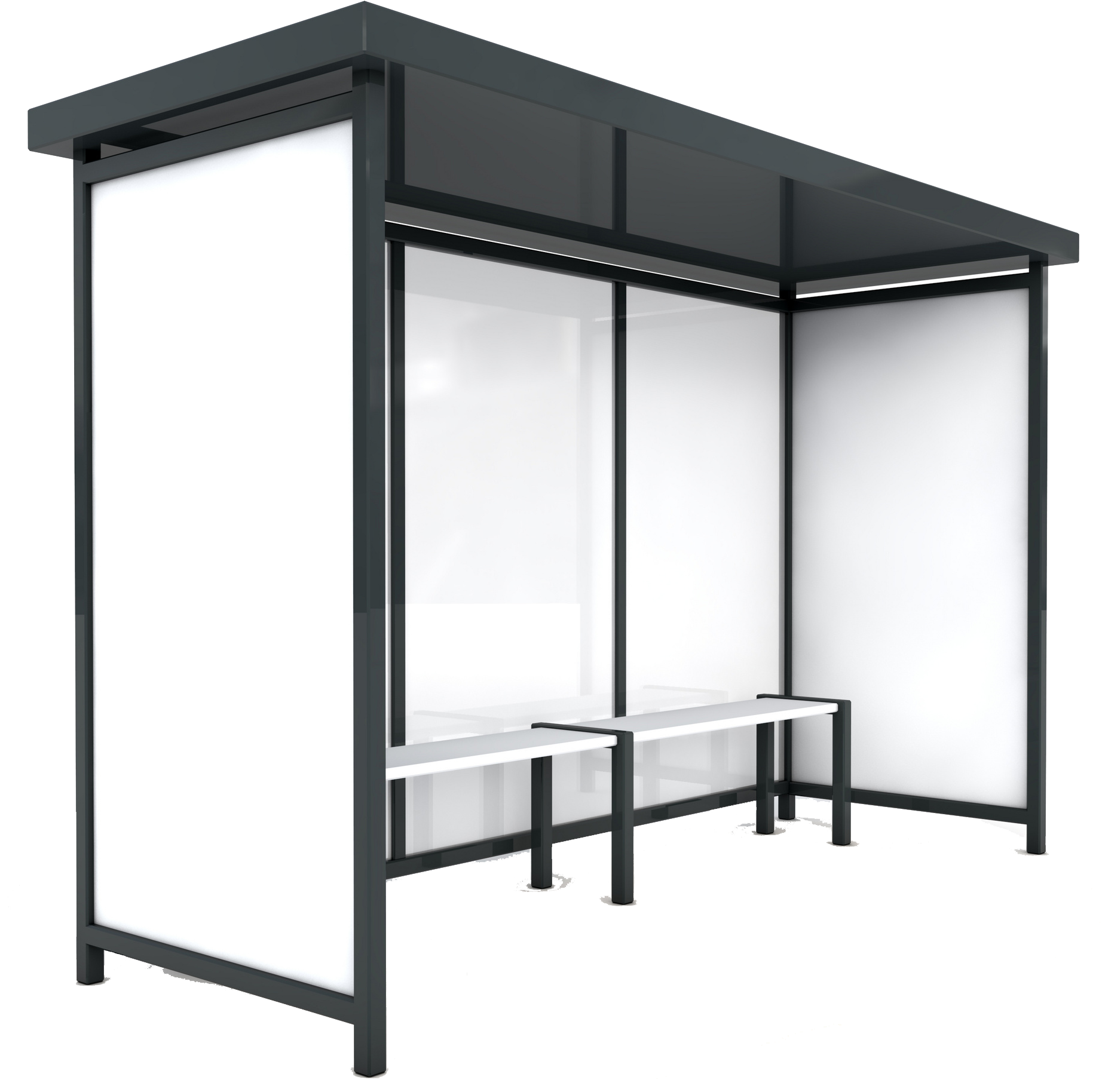 Empty Bus Shelter Advertisement PNG Image