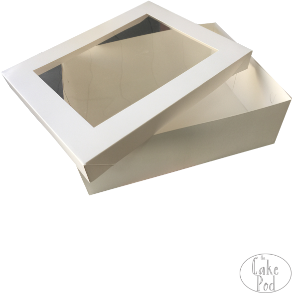 Empty Cake Boxwith Transparent Lid PNG Image