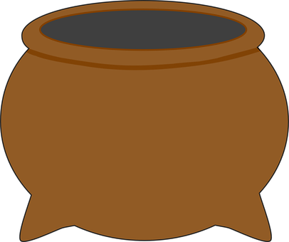 Empty Cauldron Clipart PNG Image