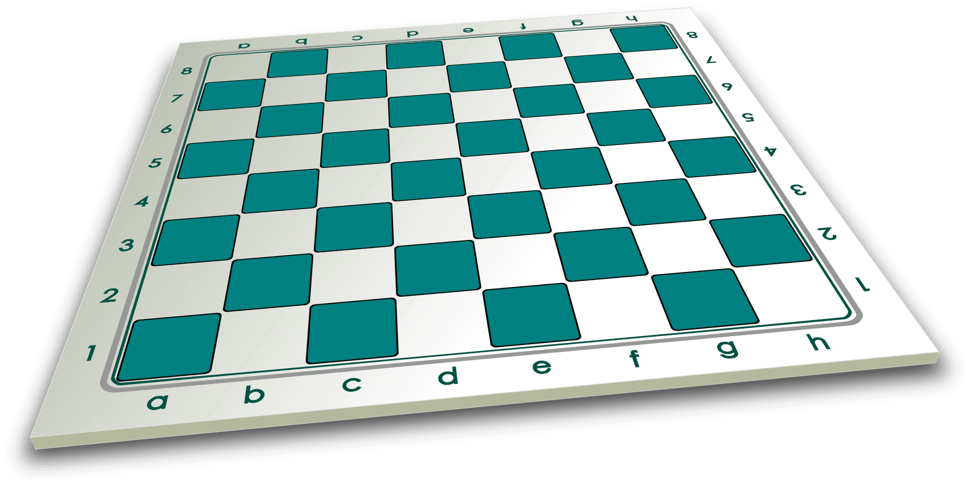 Empty Chessboard3 D Perspective PNG Image