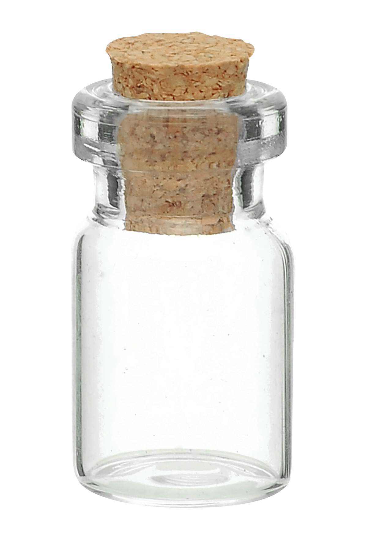 Empty Glass Bottlewith Cork Top PNG Image