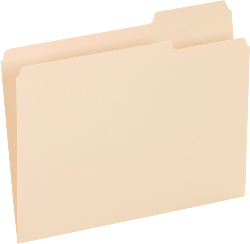 Empty Manila Folder PNG Image