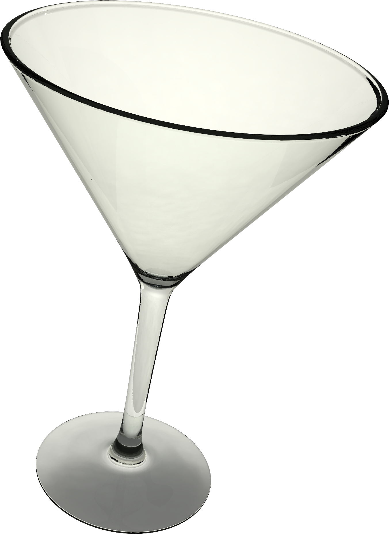 Empty Martini Glass PNG Image