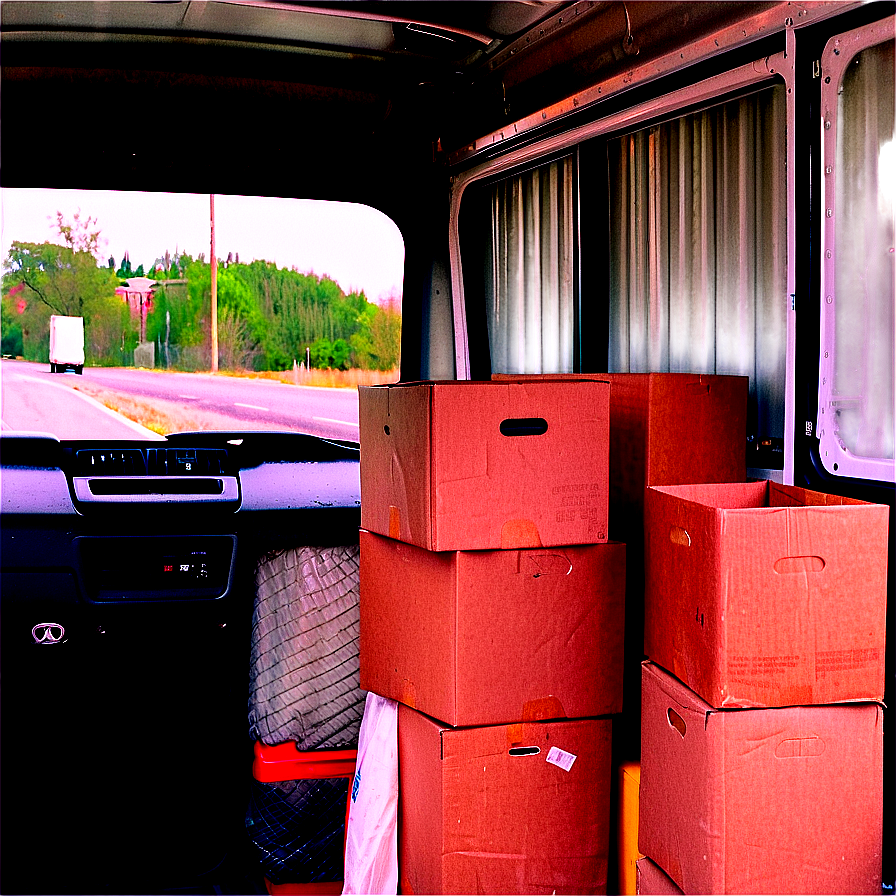 Empty Moving Truck Interior Png Hon PNG Image