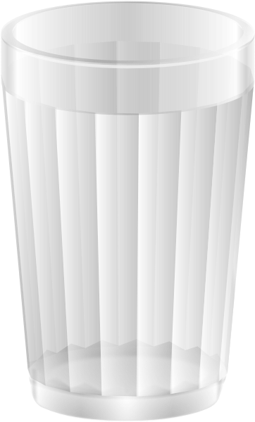 Empty Plastic Water Glass PNG Image