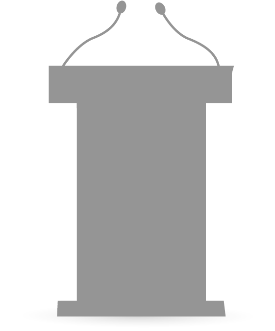 Empty Podium Silhouette PNG Image