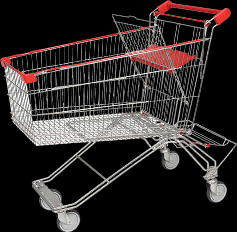 Empty Shopping Cart Isolated PNG Image