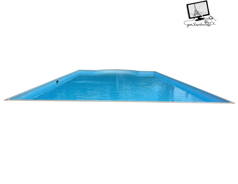 Empty Swimming Pool Blue Water PNG Image