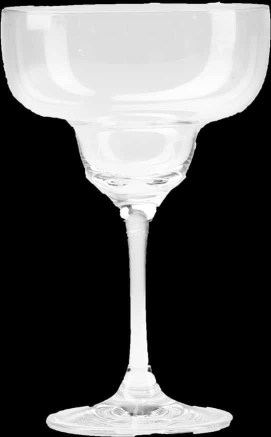 Empty Wine Glass Isolatedon Black PNG Image