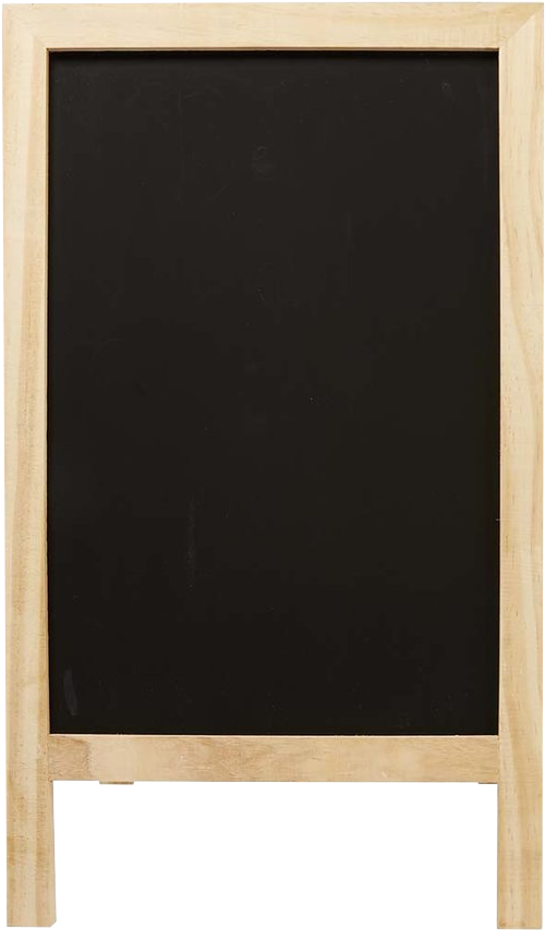 Empty Wooden Frame Blackboard PNG Image