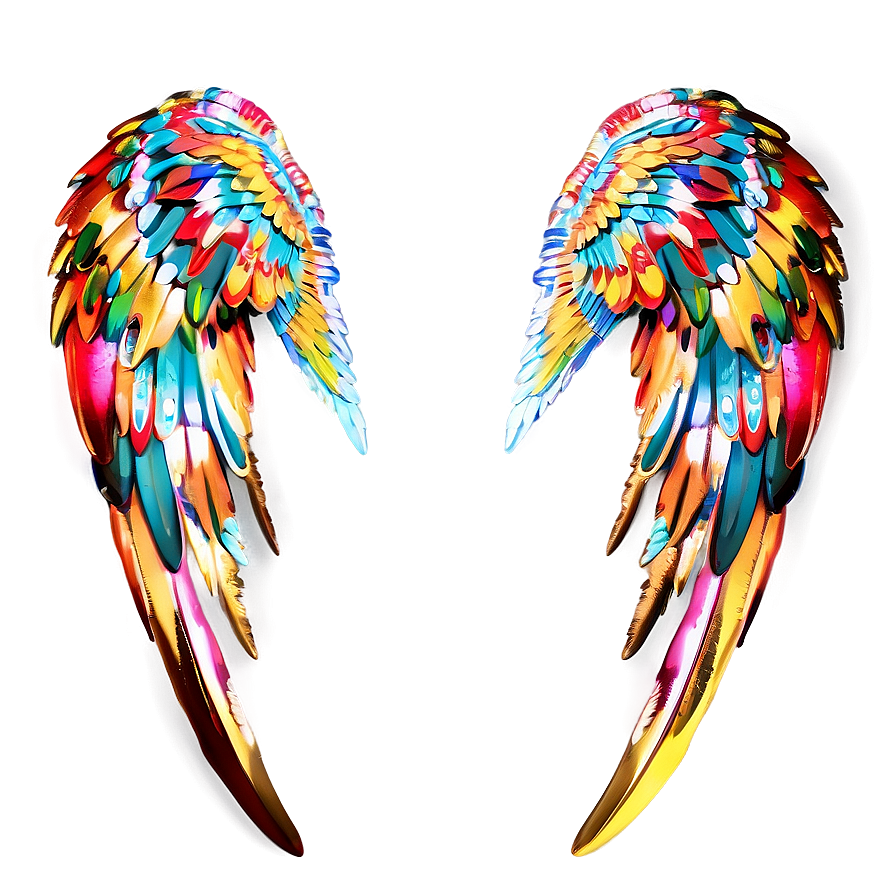 Enchanted Angel Wings Rendering Png 05042024 PNG Image