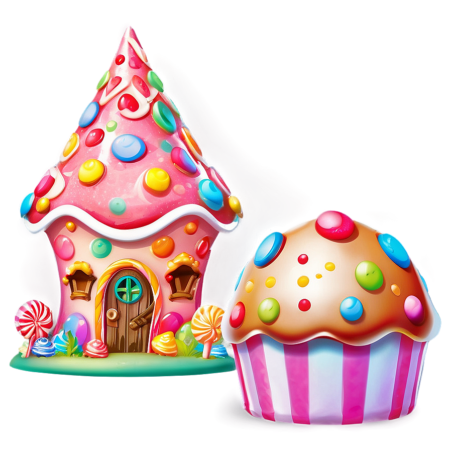 Enchanted Candy Land Setting Png Ano90 PNG Image