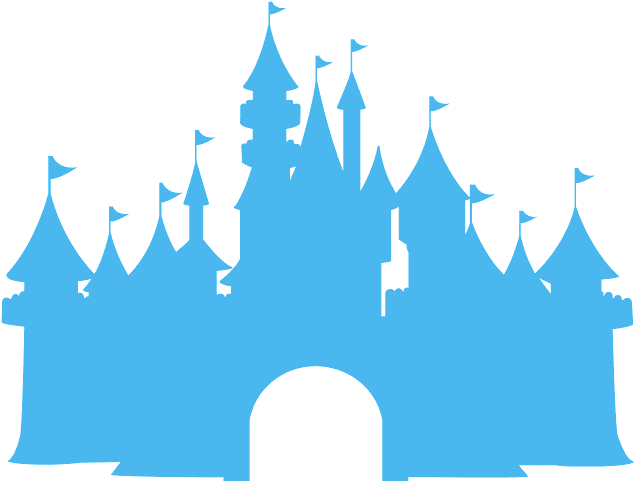 Enchanted Castle Silhouette PNG Image