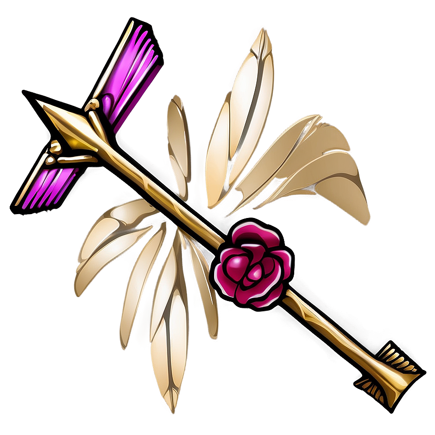 Enchanted Cupid Arrow Symbol Png 06212024 PNG Image