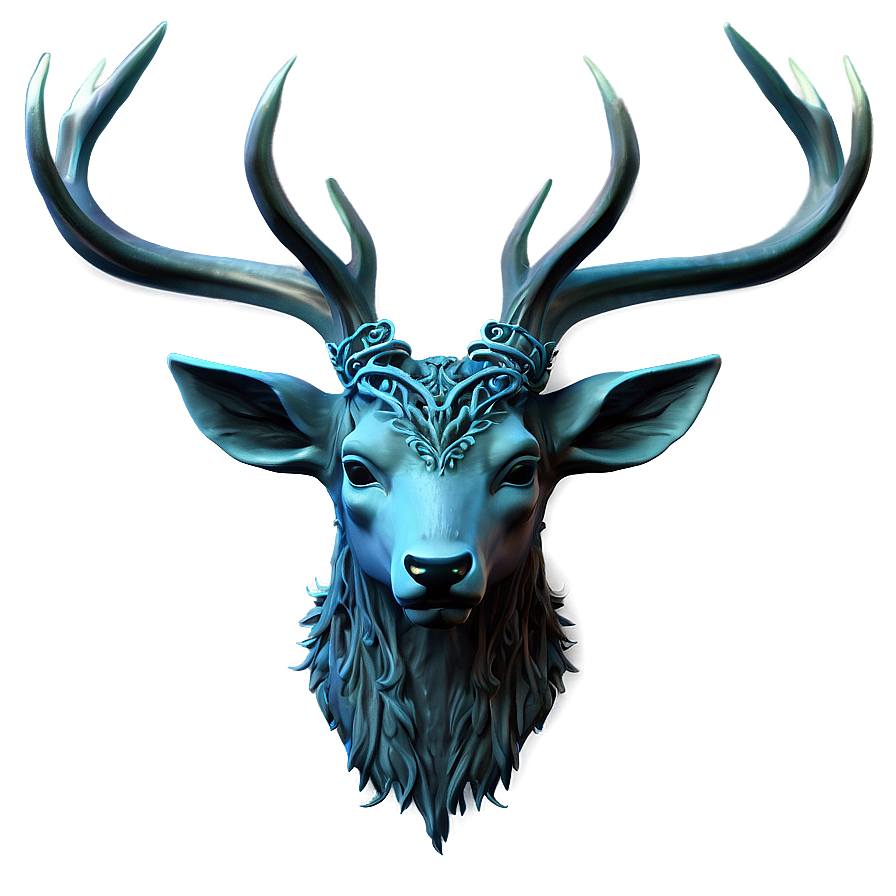 Enchanted Deer Head Fairy Tale Png Nua PNG Image