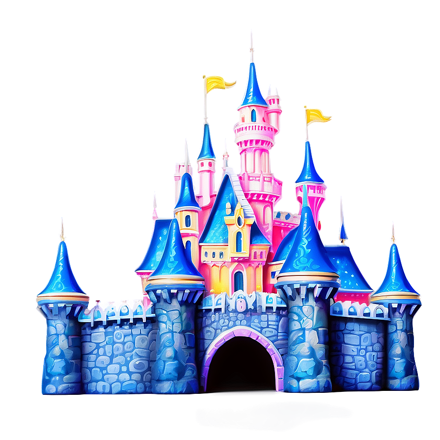 Enchanted Disney Castle Artwork Png Jym PNG Image