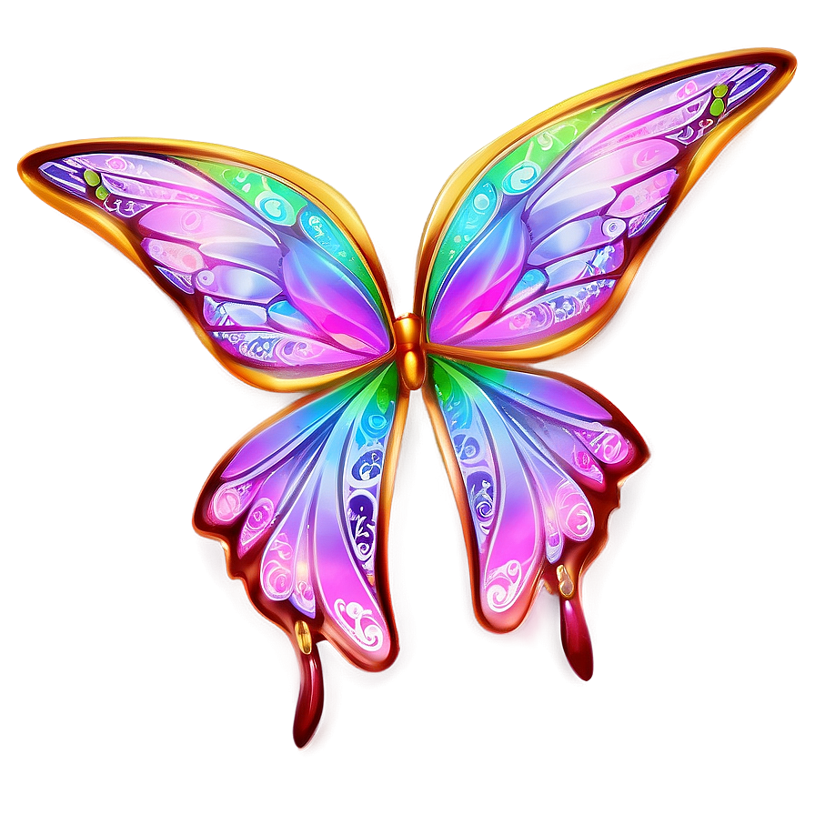 Enchanted Fairy Wings Illustration Png 83 PNG Image