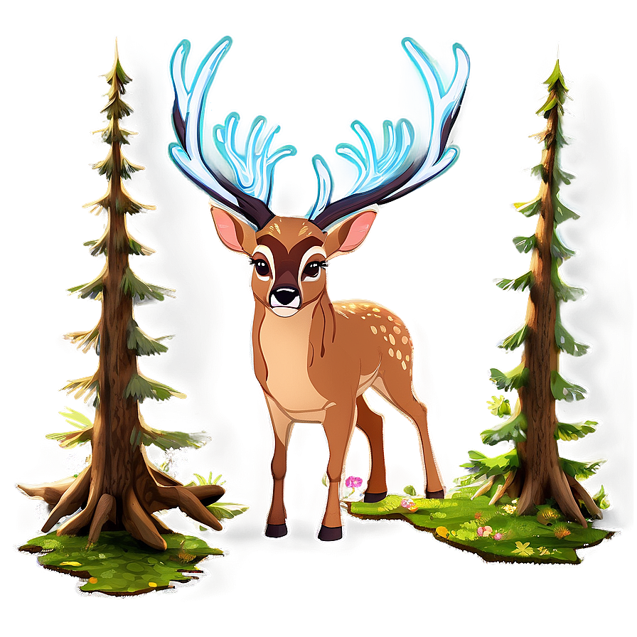 Enchanted Forest Buck Png Mto14 PNG Image