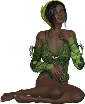 Enchanted_ Forest_ Elf PNG Image