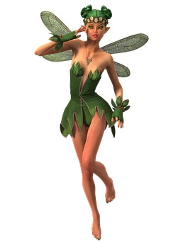 Enchanted Forest Fairy Illustration PNG Image