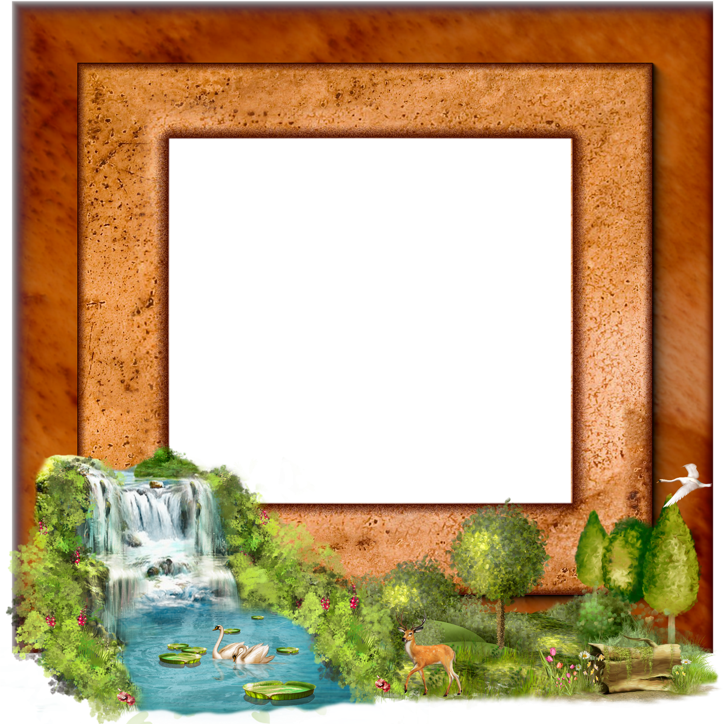 Enchanted Forest Frame PNG Image