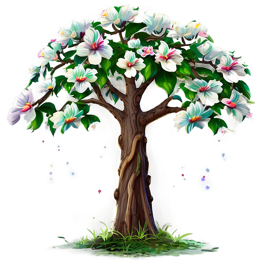 Enchanted Garden Flower Tree Png Dak15 PNG Image