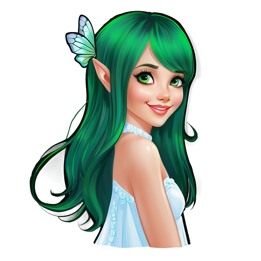 Enchanted Green Hair Fairy Png 41 PNG Image