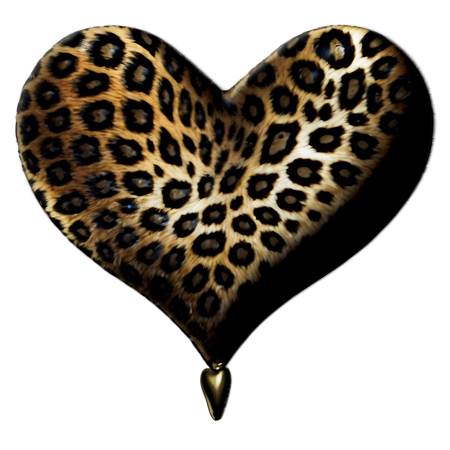 Enchanted Leopard Heart Png Ngo30 PNG Image